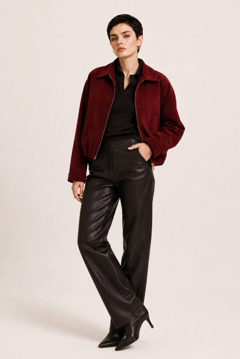 Suede Bomber Jacket