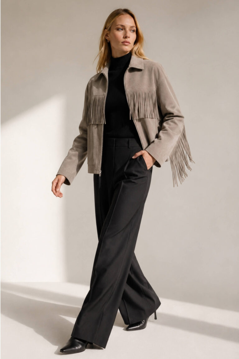 Fringed Suede Jacket