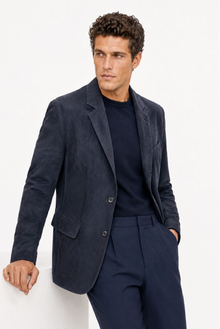 Lambskin Suede Blazer