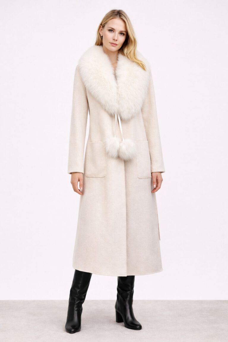 Alpaca Wool & Fox Fur Coat